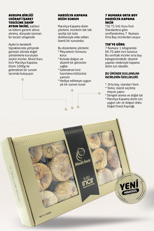 Kuru İncir Marsilya Kapama Dizim 1000g