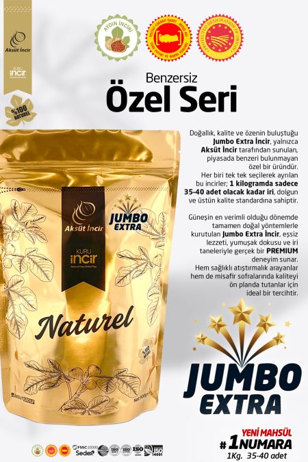 JUMBO EXTRA 1 Numara Kuru İncir