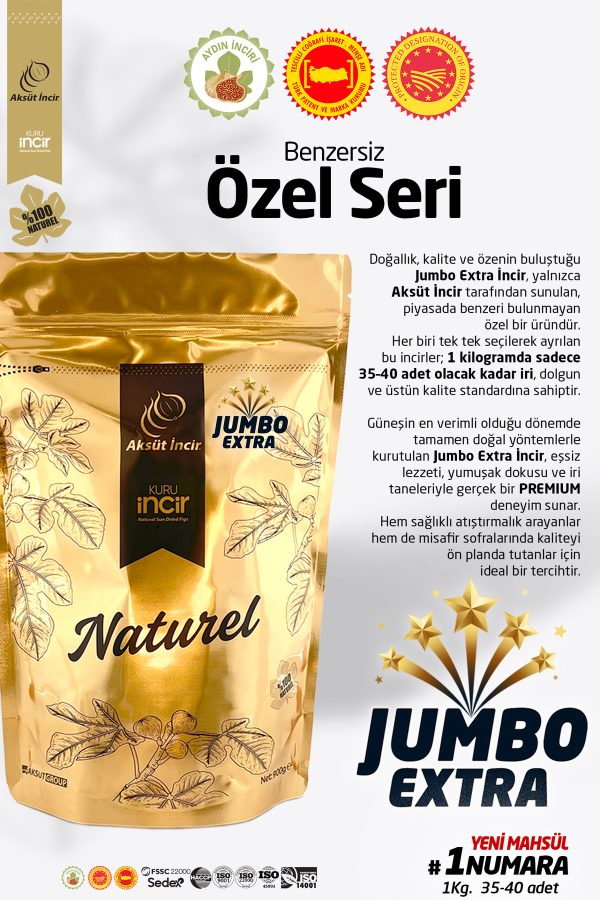 Kuru İncir JUMBO EXTRA 1 Numara 900g