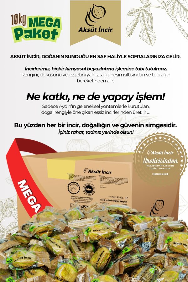 Tek Tek Paketli Kuru İncir 10Kg