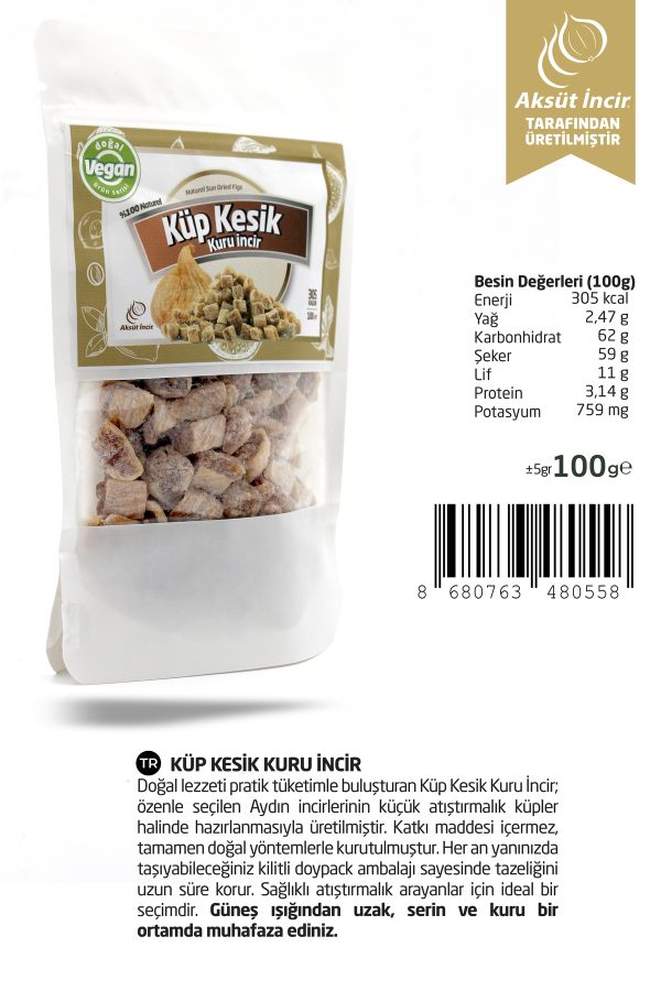 Küp Kesik İncir 100g
