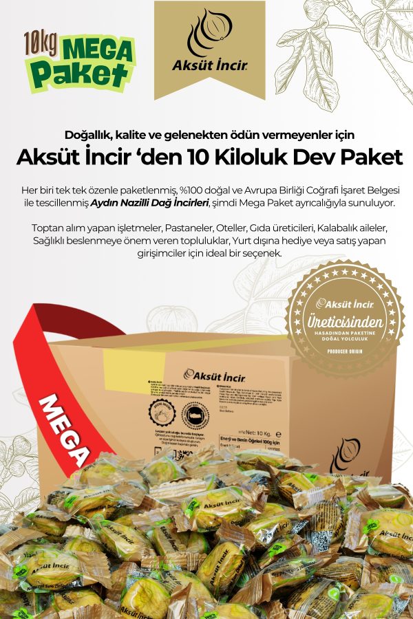Tek Tek Paketli Kuru İncir 10Kg