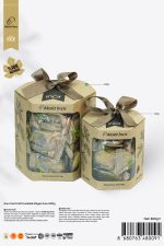 Kuru İncir Kraft Kurdeleli Altıgen Kutu 600g