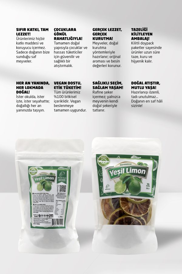 Kurutulmuş Yeşil Limon