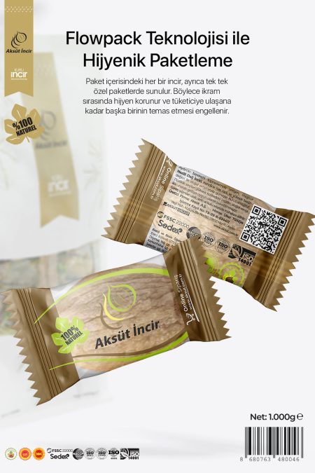 1000g Kuru İncir Flat Bottom Paket