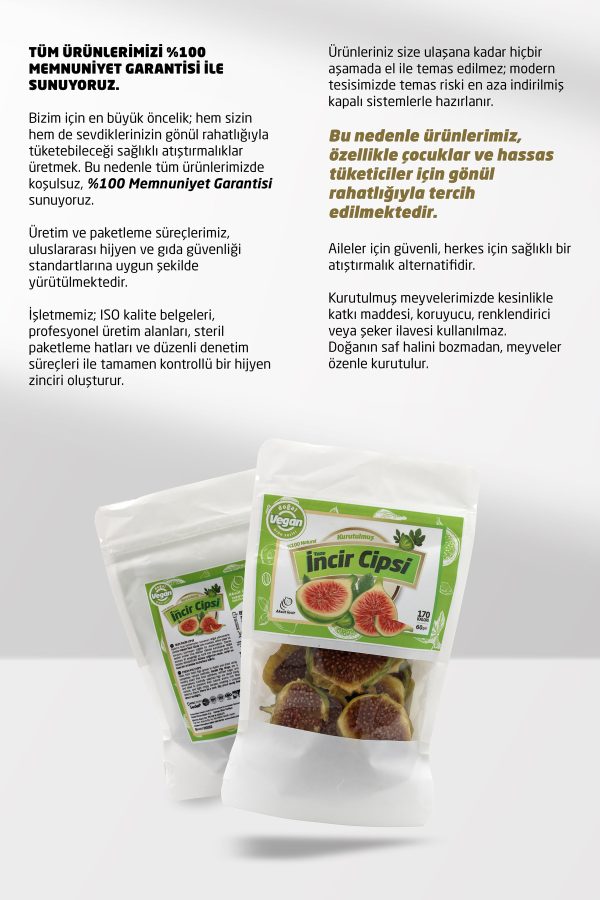 İncir Cipsi - Doğal Kurutulmuş Taze İncir Cipsi