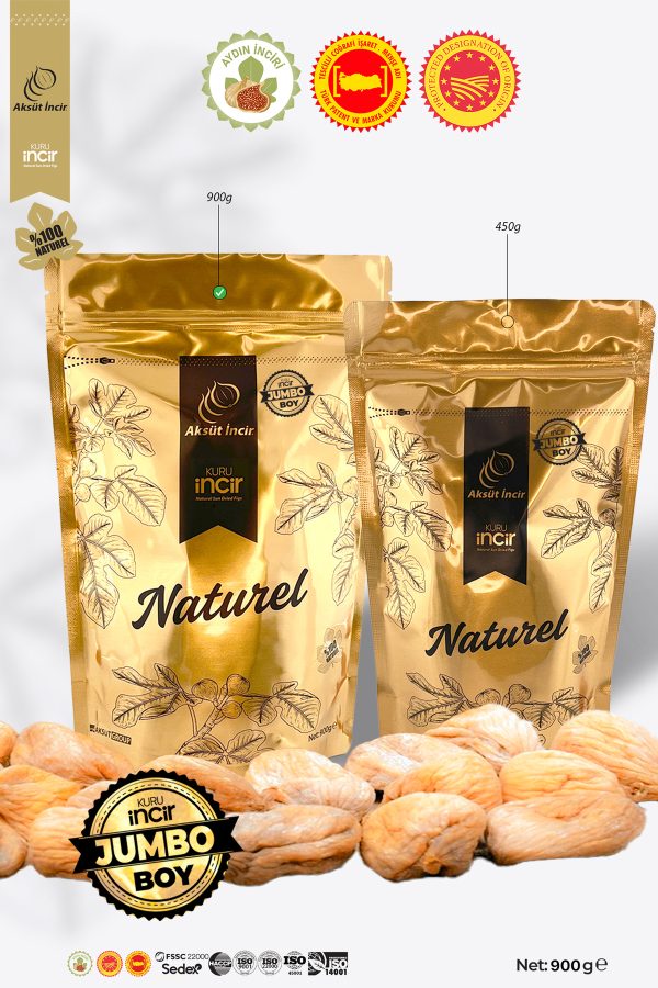 JUMBO Boy 900g Gold Doypack Kuru İncir