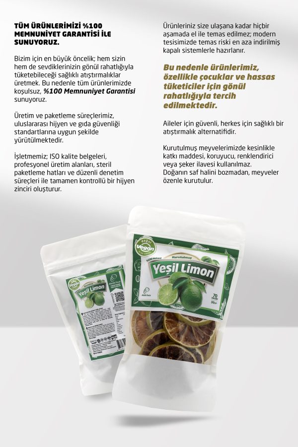 Kurutulmuş Yeşil Limon