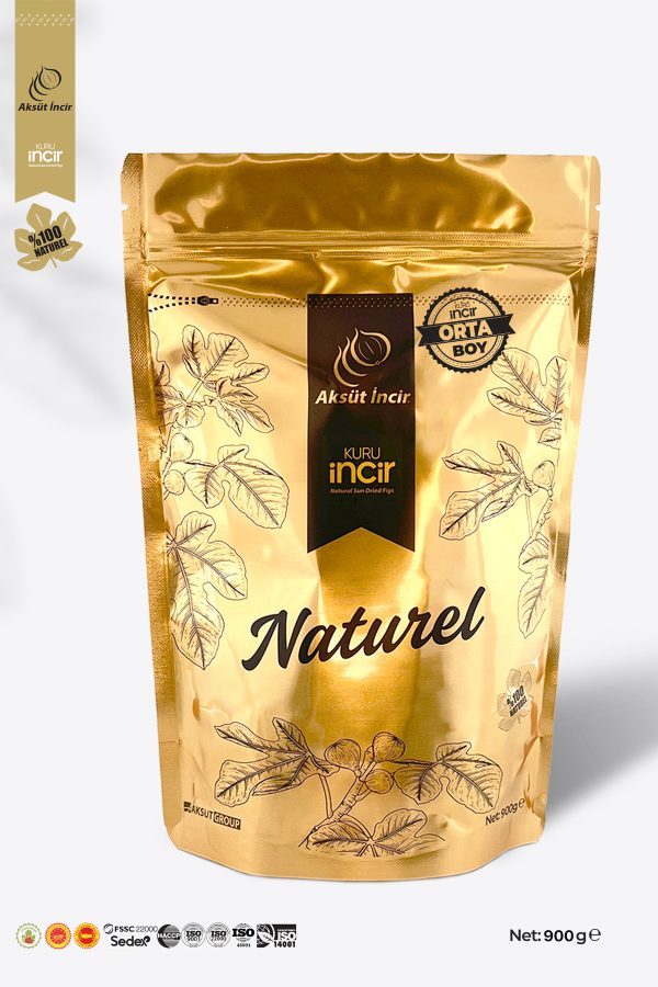 Orta Boy 900g Gold Doypack Kuru İncir
