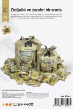 Kuru İncir Kraft Kurdeleli Altıgen Kutu 300g