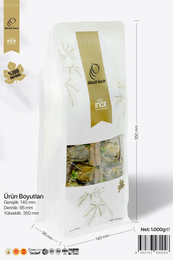 Kuru İncir Flat Bottom Paket 1000g