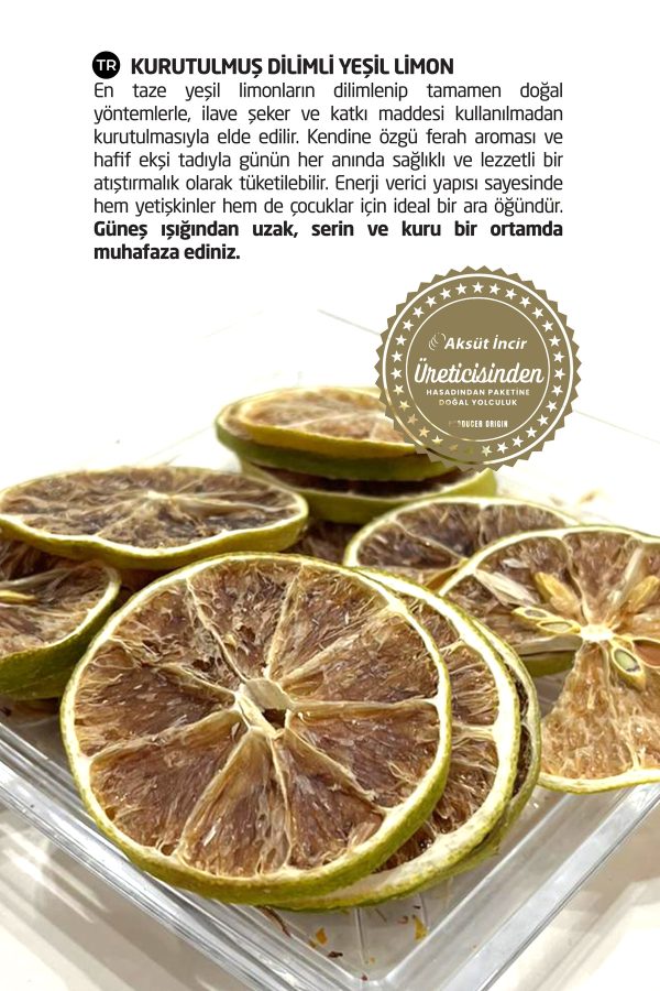 Kurutulmuş Yeşil Limon