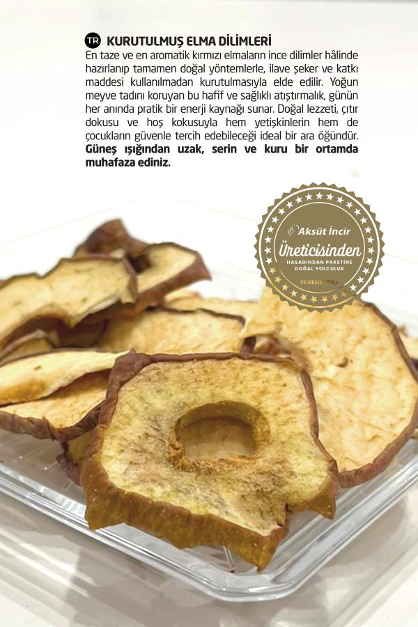 Kurutulmuş Elma Dilimleri