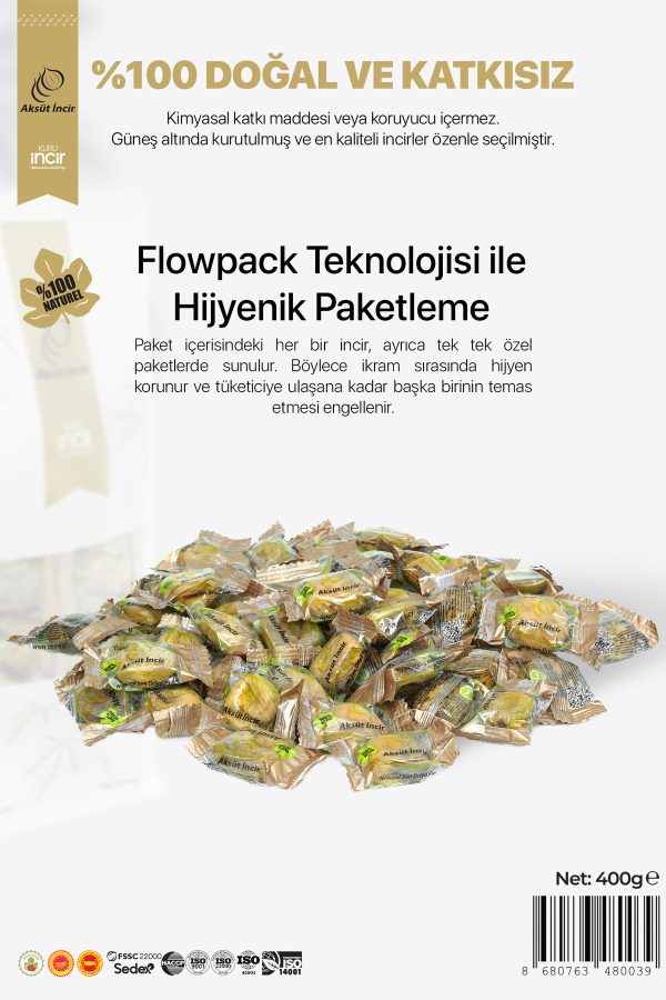 Kuru İncir Flat Bottom Paket 400g