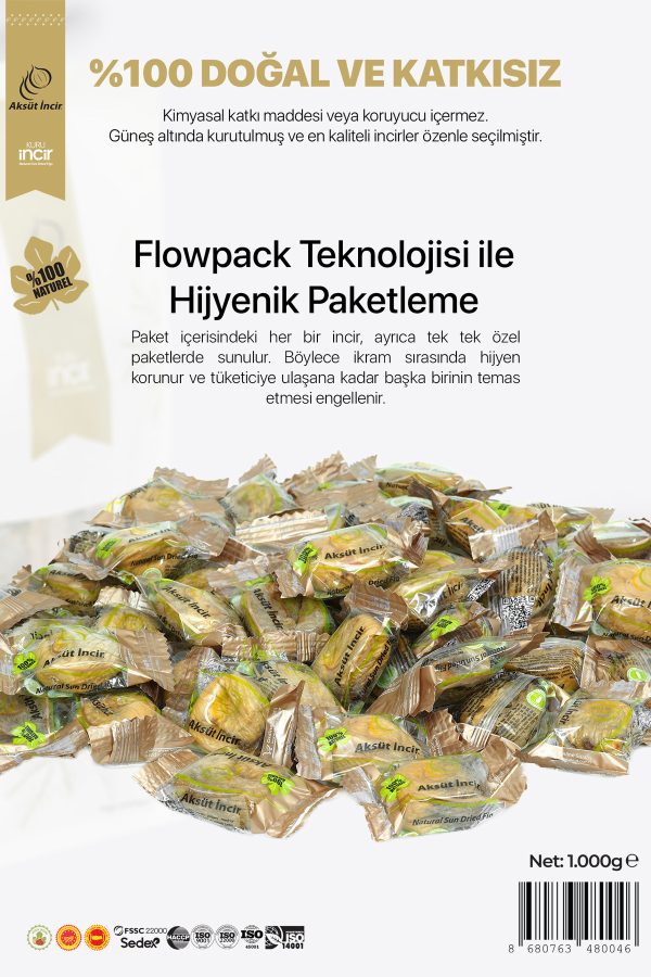 Kuru İncir Flat Bottom Paket 1000g