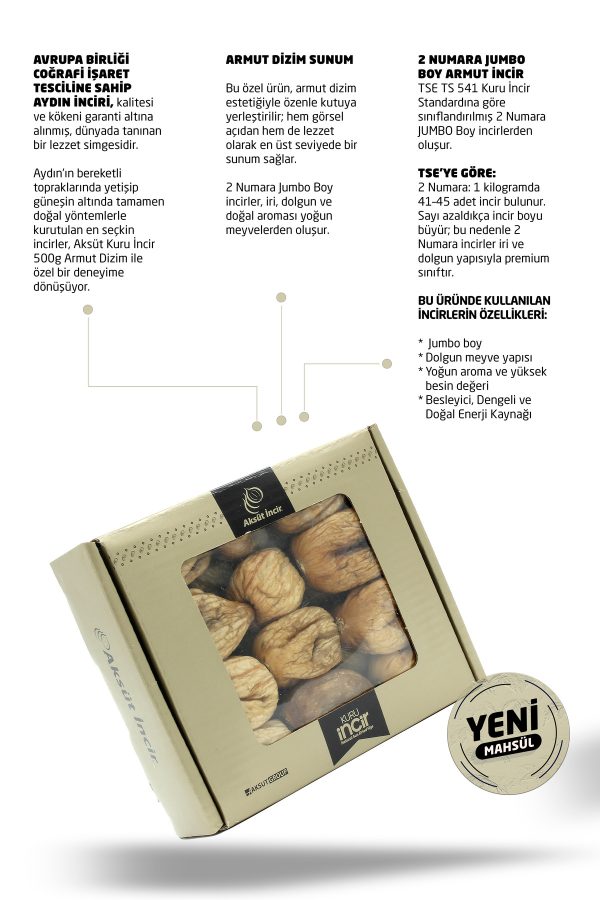 Kuru İncir Armut Dizim JUMBO 500g