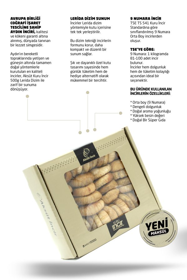 Kuru İncir Lerida Dizim 500g