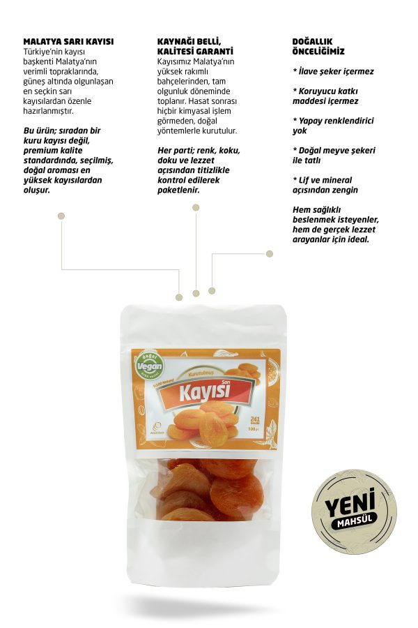 Malatya Sarı Kayısı – 100g