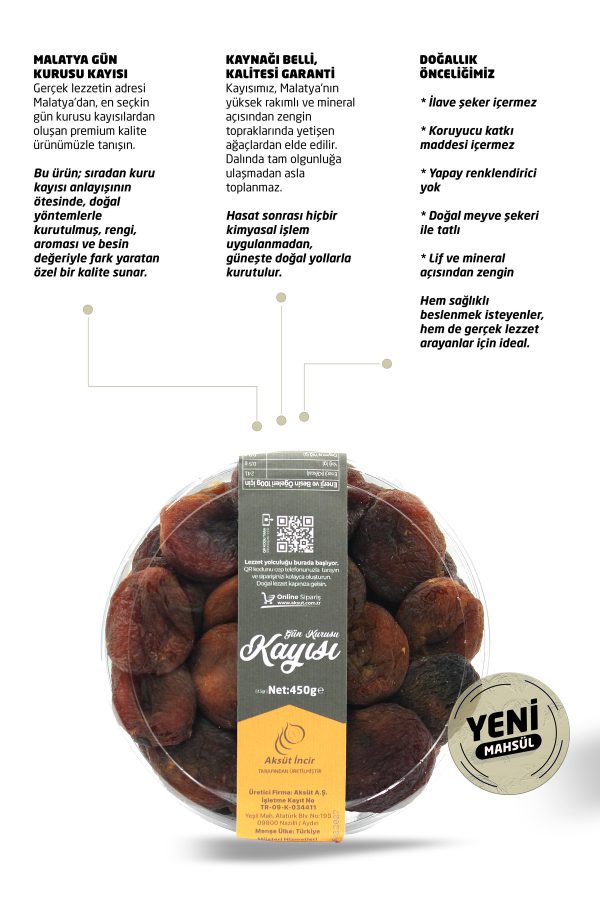 Malatya Gün Kurusu Kayısı – 450g