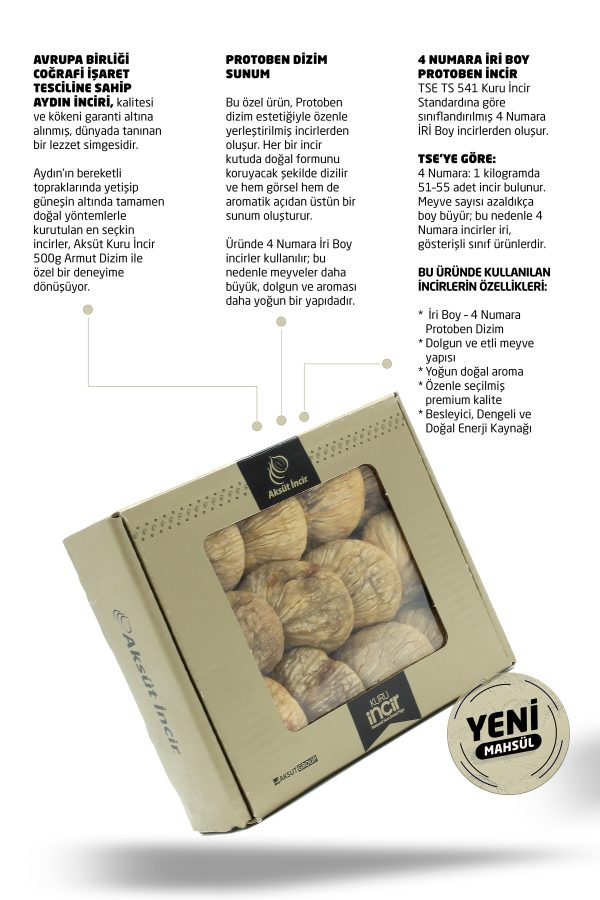 Kuru İncir Protoben Dizim 500g