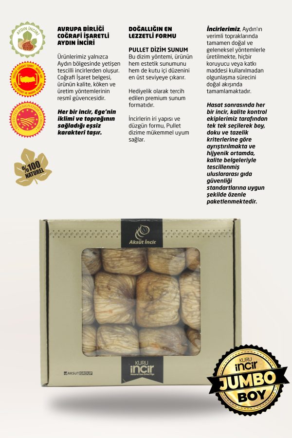 Kuru İncir Pullet Dizim JUMBO 500g