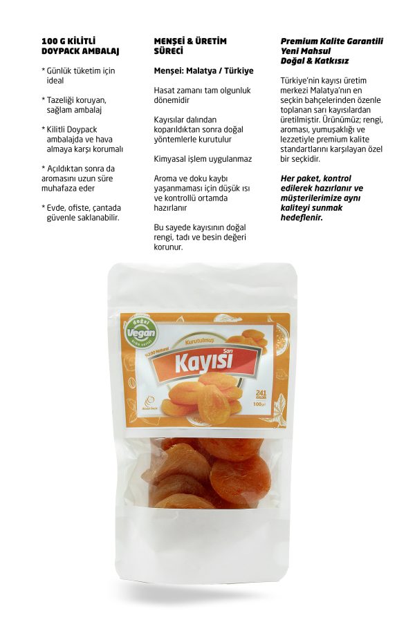 Malatya Sarı Kayısı – 100g