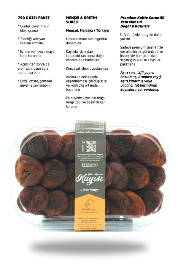 Malatya Gün Kurusu Kayısı – 750g