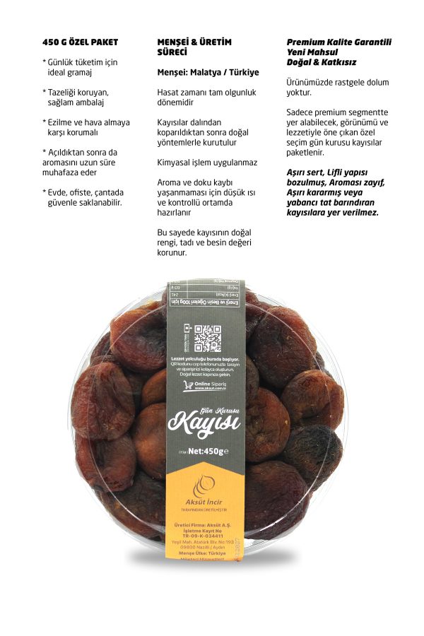 Malatya Gün Kurusu Kayısı – 450g