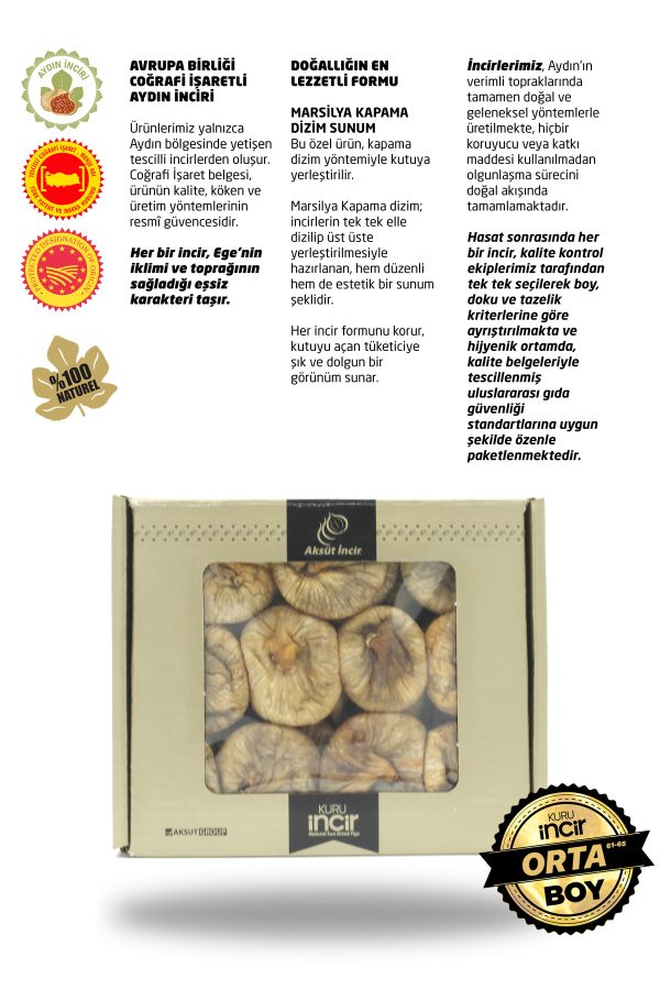 Kuru İncir Marsilya Kapama Dizim 500g