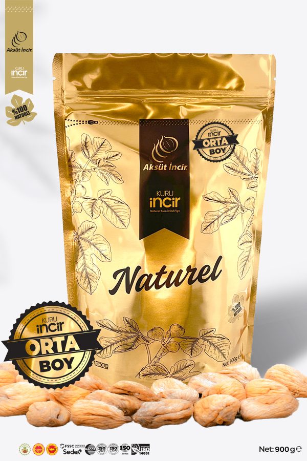 Orta Boy 900g Gold Doypack Kuru İncir
