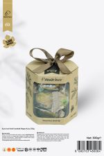 Kuru İncir Kraft Kurdeleli Altıgen Kutu 300g