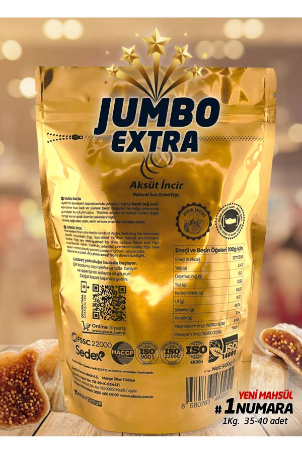 Kuru İncir JUMBO EXTRA 1 Numara 900g