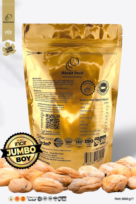 JUMBO Boy 900g Gold Doypack Kuru İncir
