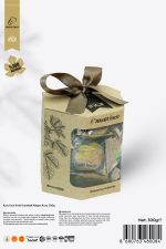 Kuru İncir Kraft Kurdeleli Altıgen Kutu 300g