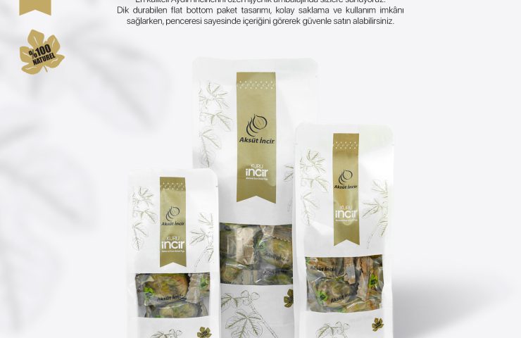 Aksüt İncir’den Pratik ve Hijyenik Ambalaj: Flat Bottom Paket!