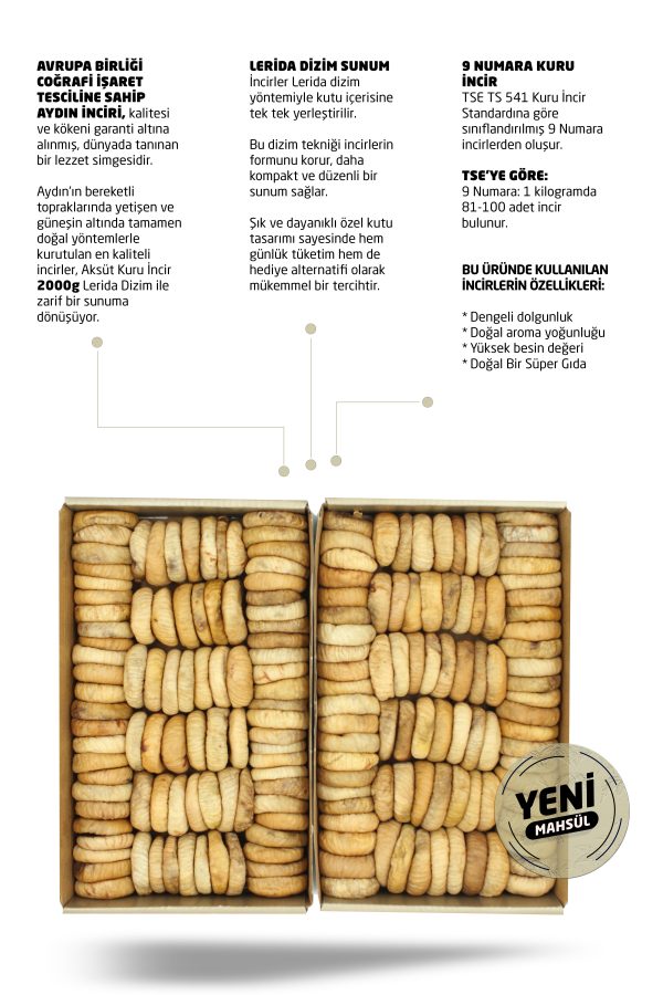 Kuru İncir Lerida Dizim 2000g