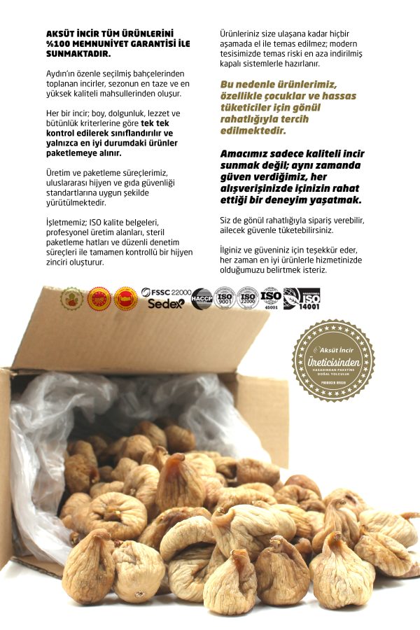 Naturel İri Boy Kuru İncir 3 kg