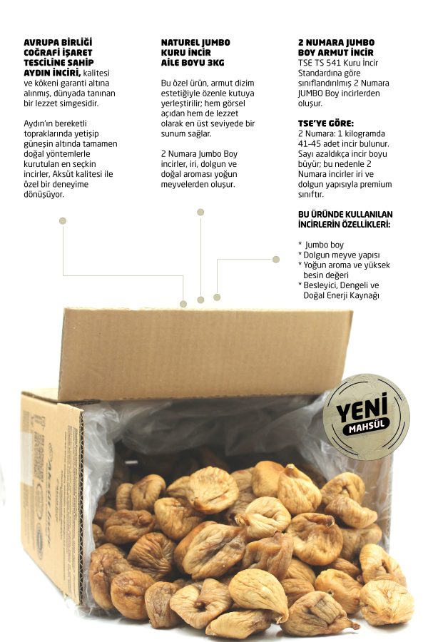 Naturel JUMBO Kuru İncir 3kg